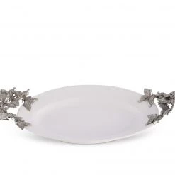 Vagabond House Butterfly Stoneware Tray Large Garden Friends