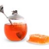 Vagabond House Bee Glass Honey Pot With Spoon Garden Friends