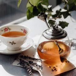 Vagabond House Bee Glass Honey Pot With Spoon Garden Friends