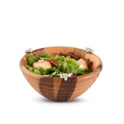 Vagabond House Bee Hive Salad Bowl - Single Serve Garden Friends