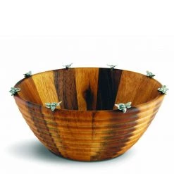 Vagabond House Garden Friends Bee Hive Salad Serving Bowl 11 Vagabond House Garden Friends Bee Hive Salad Serving Bowl