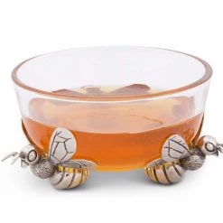 Vagabond House Garden Friends Bee Honey Bowl