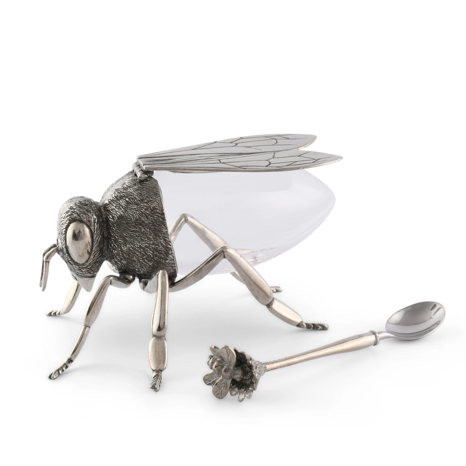 Vagabond House Garden Friends Bee Statuette Honeypot 3 Vagabond House Garden Friends Bee Statuette Honeypot