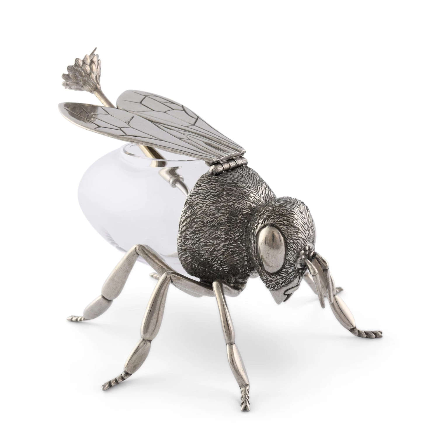 Vagabond House Garden Friends Bee Statuette Honeypot 4 Vagabond House Garden Friends Bee Statuette Honeypot