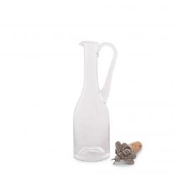 Vagabond House Garden Friends Cruet Bottle With Pewter Bee Cork Stopper