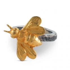 Vagabond House Gold Bee Napkin Ring