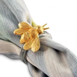 Vagabond House Gold Bee Napkin Ring