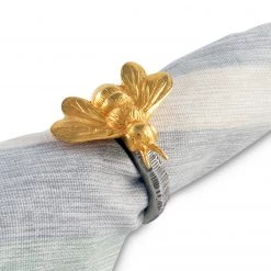 Vagabond House Gold Bee Napkin Ring
