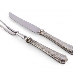 Vagabond House Hammered Carving Set Garden Friends