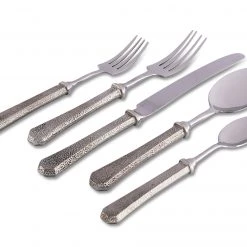 Vagabond House Garden Friends Hammered Flatware Set