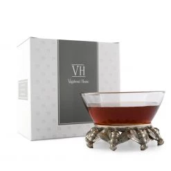 Vagabond House Honeybee Glass Bowl Garden Friends