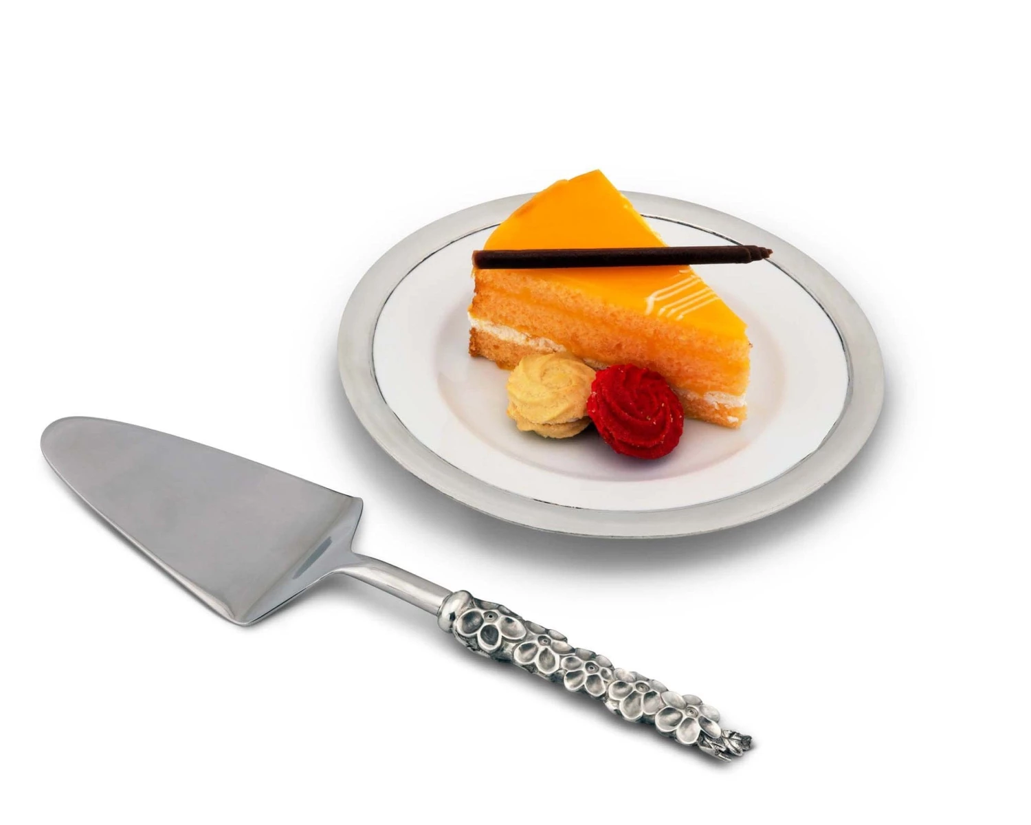 Vagabond House Lilacs Cake Server 2 Vagabond House Lilacs Cake Server