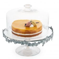 Vagabond House Garden Friends Lilacs Covered Cake Plate