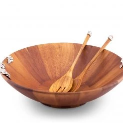 Vagabond House Lilacs Salad Bowl And Servers