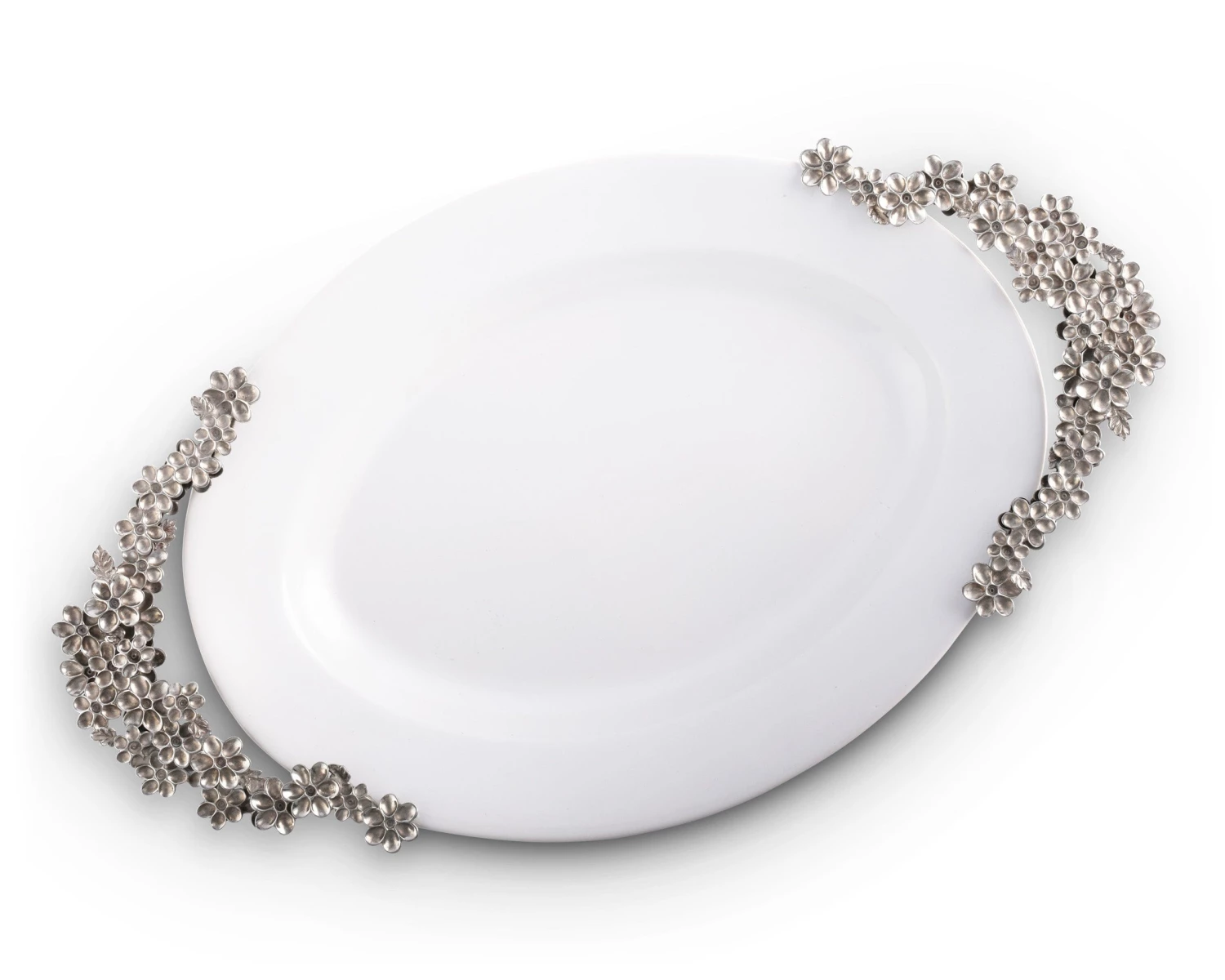 Vagabond House Lilacs Stoneware Serving Tray 4 Vagabond House Lilacs Stoneware Serving Tray