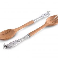 Vagabond House Little Bees Salad Server Set Garden Friends