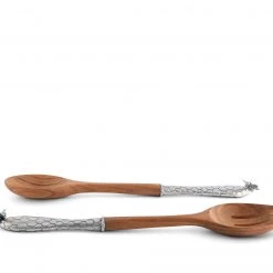 Vagabond House Little Bees Salad Server Set Garden Friends