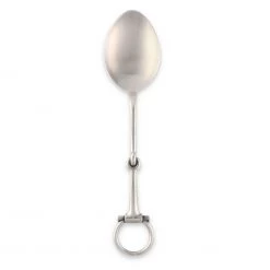 Vagabond House Bit Serving Spoon - Stainless Steel Matt Silver Equestrian