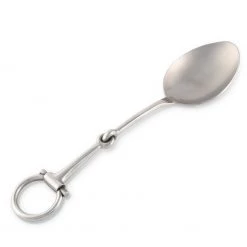 Vagabond House Bit Serving Spoon - Stainless Steel Matt Silver Equestrian