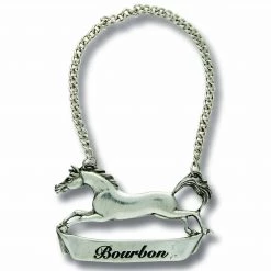 Vagabond House Equestrian Pewter Galloping Steed Decanter Tags