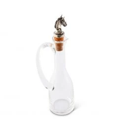 Vagabond House Cruet Bottle With Horse Head Cork Stopper Equestrian 7 Vagabond House Cruet Bottle With Horse Head Cork Stopper Equestrian