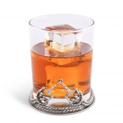 Vagabond House Equestrian Equestraian D-Ring Snaffle Horse Bit Old Fashion Bar Glass