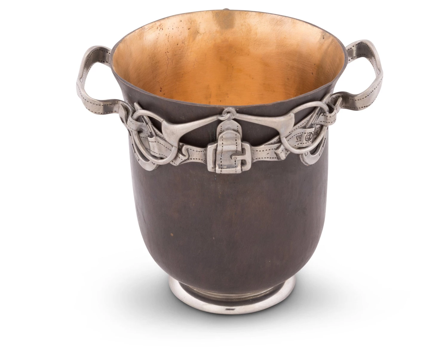 Vagabond House Equestrian Bronze Ice Bucket 3 Vagabond House Equestrian Bronze Ice Bucket