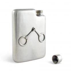 Vagabond House Equestrian Pewter Flask