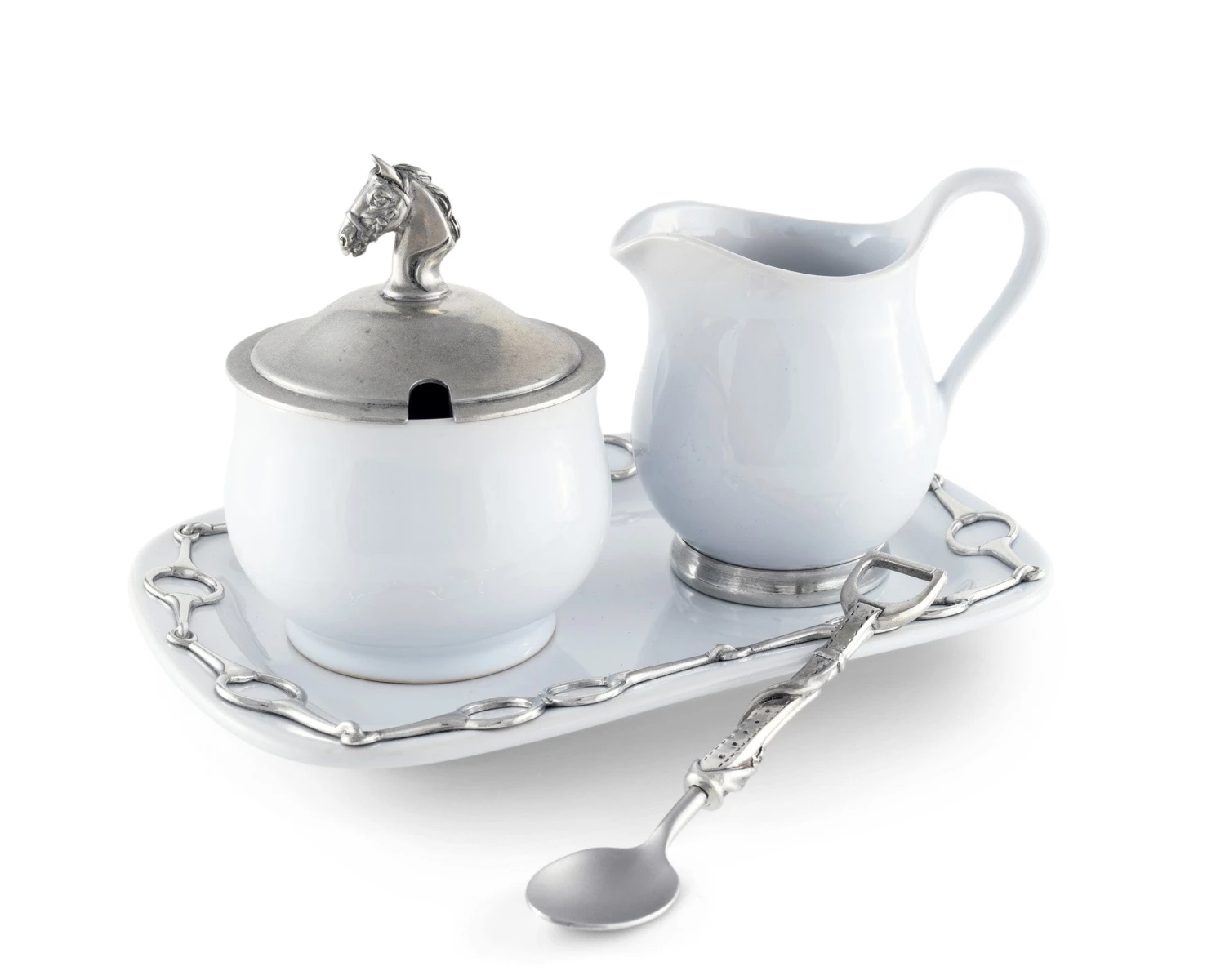 Vagabond House Equestrian Sugar And Creamer Set 1 Vagabond House Equestrian Sugar And Creamer Set