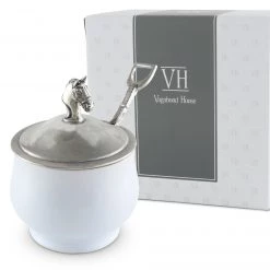Vagabond House Equestrian Sugar Bowl And Spoon