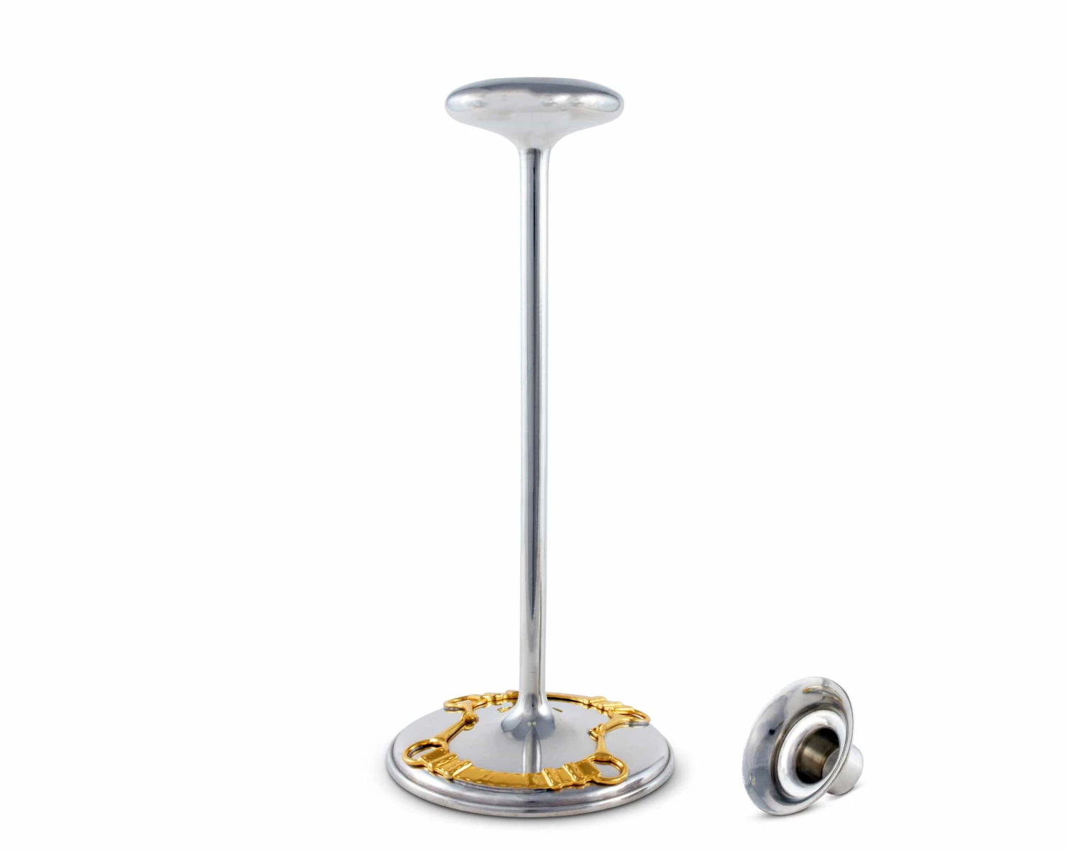 Vagabond House Golden Equestrian Candlestick Taper / Tea Light 3 Vagabond House Golden Equestrian Candlestick Taper / Tea Light