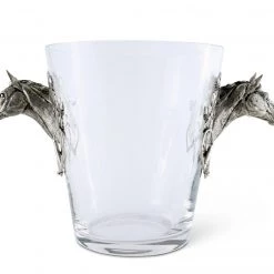 Vagabond House Equestrian Horse Head Glass Ice Bucket