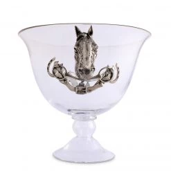 Vagabond House Horse Head Glass Ice Tub Equestrian 9 Vagabond House Horse Head Glass Ice Tub Equestrian