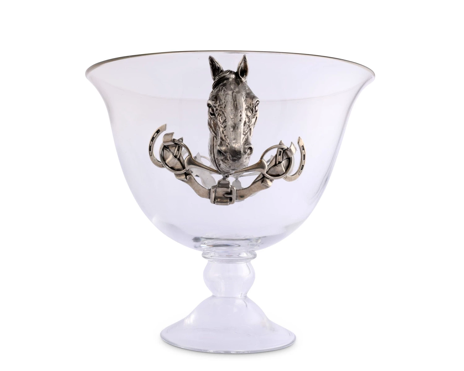Vagabond House Horse Head Glass Ice Tub Equestrian 4 Vagabond House Horse Head Glass Ice Tub Equestrian