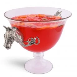 Vagabond House Horse Head Glass Ice Tub Equestrian 11 Vagabond House Horse Head Glass Ice Tub Equestrian