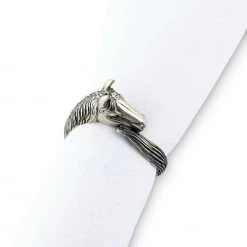 Vagabond House Horse Head Napkin Ring Equestrian