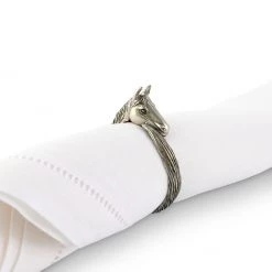 Vagabond House Horse Head Napkin Ring Equestrian