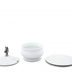 Vagabond House Horse Head Porcelain Lidded Bowl 7 Vagabond House Horse Head Porcelain Lidded Bowl