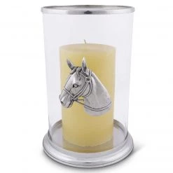 Vagabond House Large Horse Head Pillar Candle Holder Equestrian