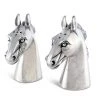 Vagabond House Pewter Horse Head Salt & Pepper Set Equestrian