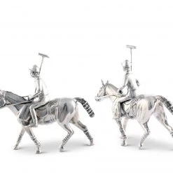 Vagabond House Pewter Polo Player Salt & Pepper Set Equestrian 6 Vagabond House Pewter Polo Player Salt & Pepper Set Equestrian