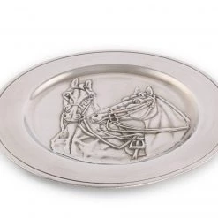 Vagabond House Pewter Thoroughbred Horse Charger Equestrian