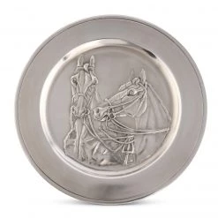 Vagabond House Pewter Thoroughbred Horse Charger Equestrian