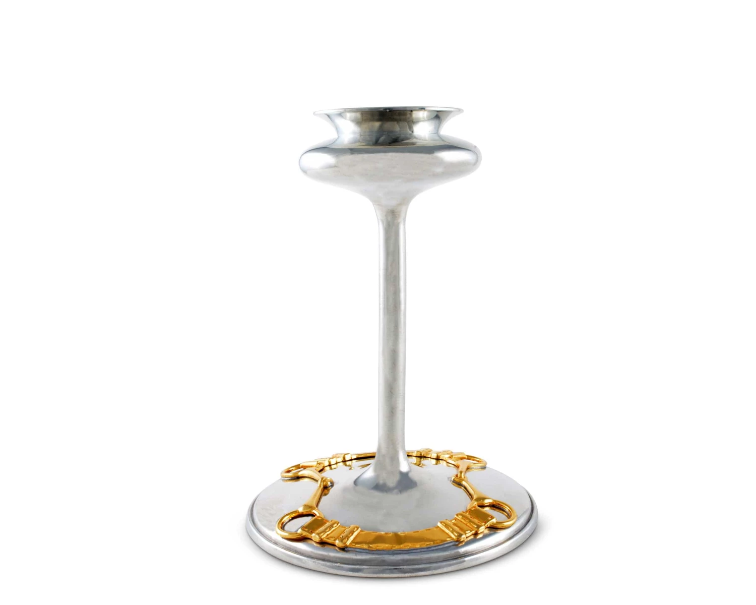 Vagabond House Golden Equestrian Candlestick Taper / Tea Light 2 Vagabond House Golden Equestrian Candlestick Taper / Tea Light