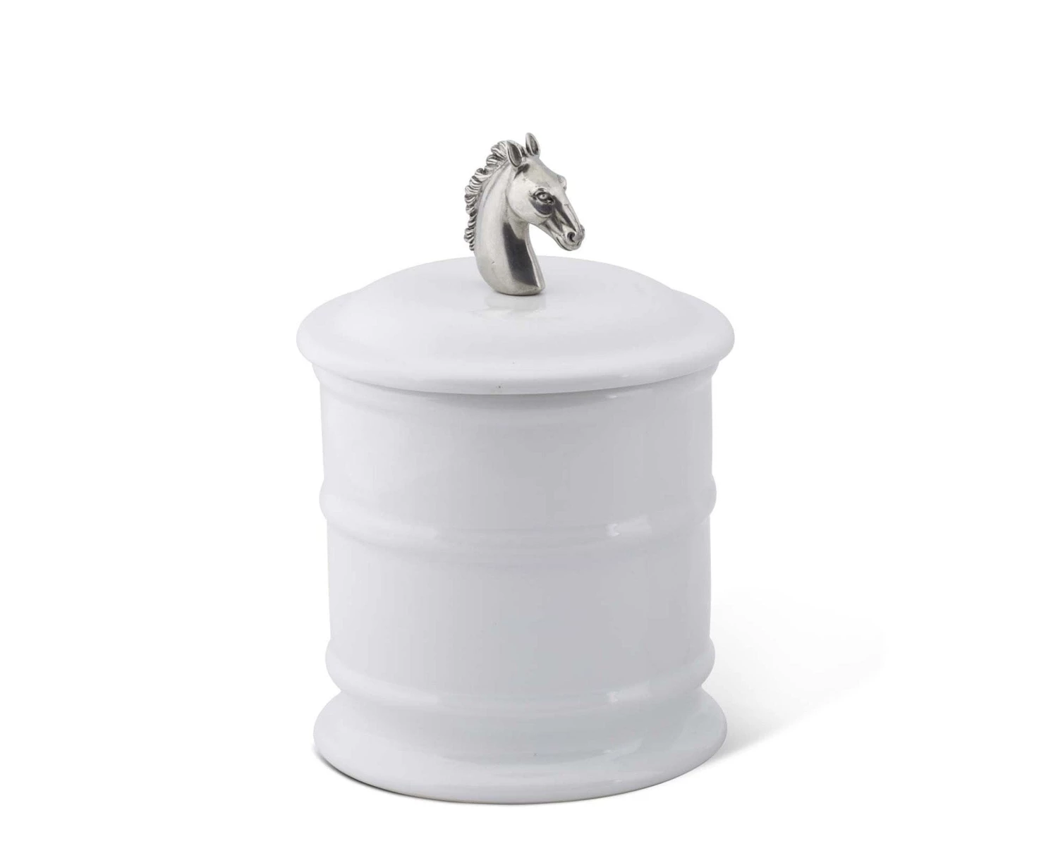 Vagabond House Horse Head Stoneware Canister Equestrian 2 Vagabond House Horse Head Stoneware Canister Equestrian