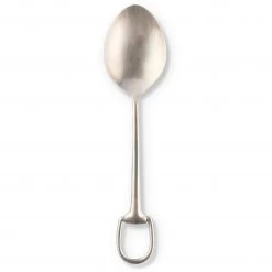 Vagabond House Stirrup Serving Spoon - Stainless Steel Matte Silver