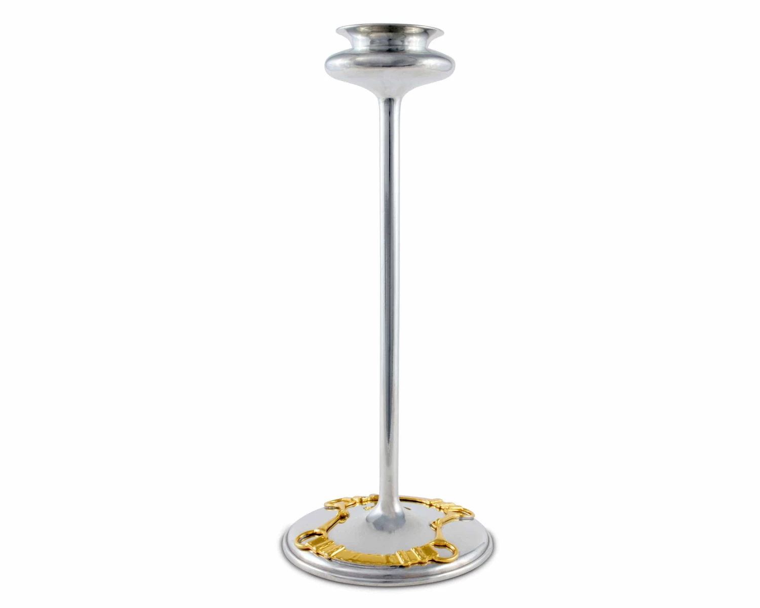 Vagabond House Golden Equestrian Candlestick Taper / Tea Light 1 Vagabond House Golden Equestrian Candlestick Taper / Tea Light