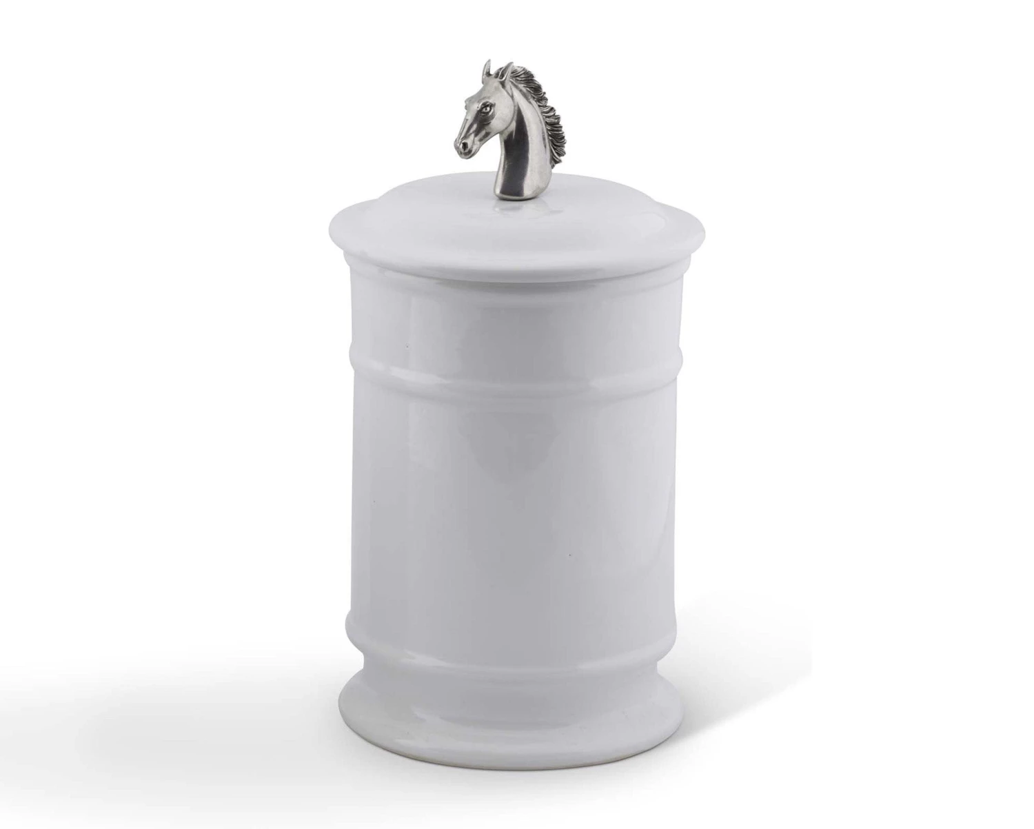 Vagabond House Horse Head Stoneware Canister Equestrian 1 Vagabond House Horse Head Stoneware Canister Equestrian