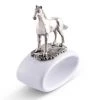 Vagabond House Thoroughbred Stoneware Napkin Ring Equestrian
