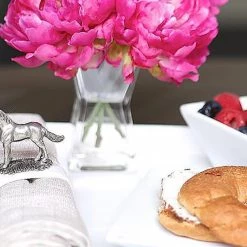 Vagabond House Thoroughbred Stoneware Napkin Ring Equestrian